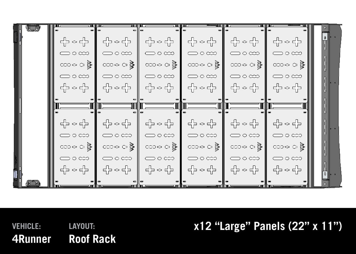 Backwoods Adventure Mods Rack Accessories DRIFTR Roof Rack Deck Accessory Panels