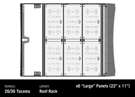 Backwoods Adventure Mods Rack Accessories DRIFTR Roof Rack Deck Accessory Panels