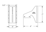 Backwoods Adventure Mods Rack Accessories HD Awning Brackets for DRIFTR Roof Racks