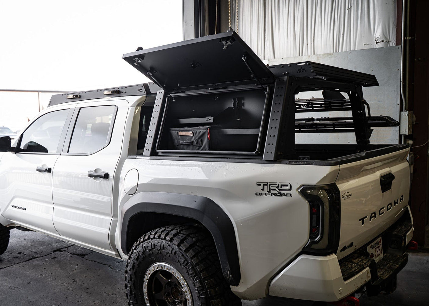 Backwoods Adventure Mods Storage Aluminum Bed Rack Storage Box - Toyota Tacoma