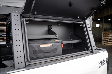 Backwoods Adventure Mods Storage Aluminum Bed Rack Storage Box - Toyota Tacoma