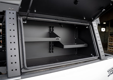 Backwoods Adventure Mods Storage Aluminum Bed Rack Storage Box - Toyota Tacoma