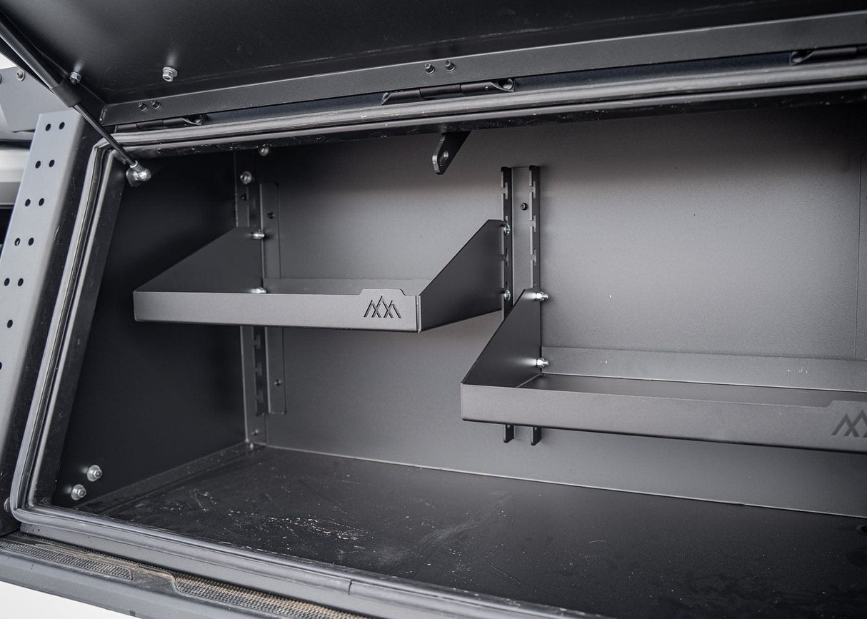 Backwoods Adventure Mods Storage Aluminum Bed Rack Storage Box - Toyota Tacoma