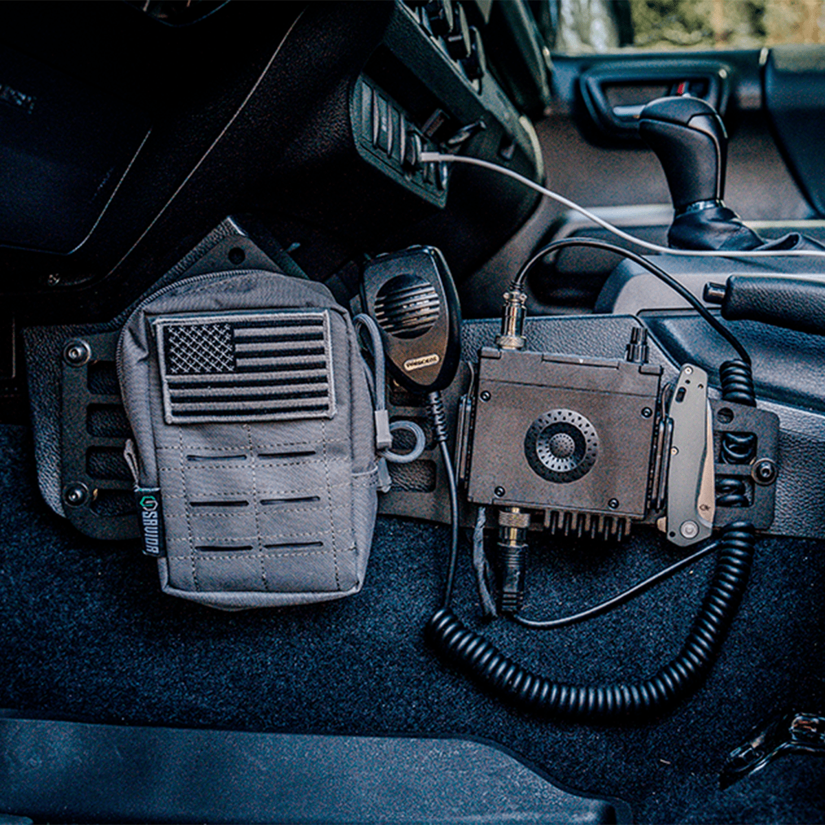 Cali Raised LED Bed Accessories/MOLLE Center Console MOLLE Panels For 2005-2023 Toyota Tacoma