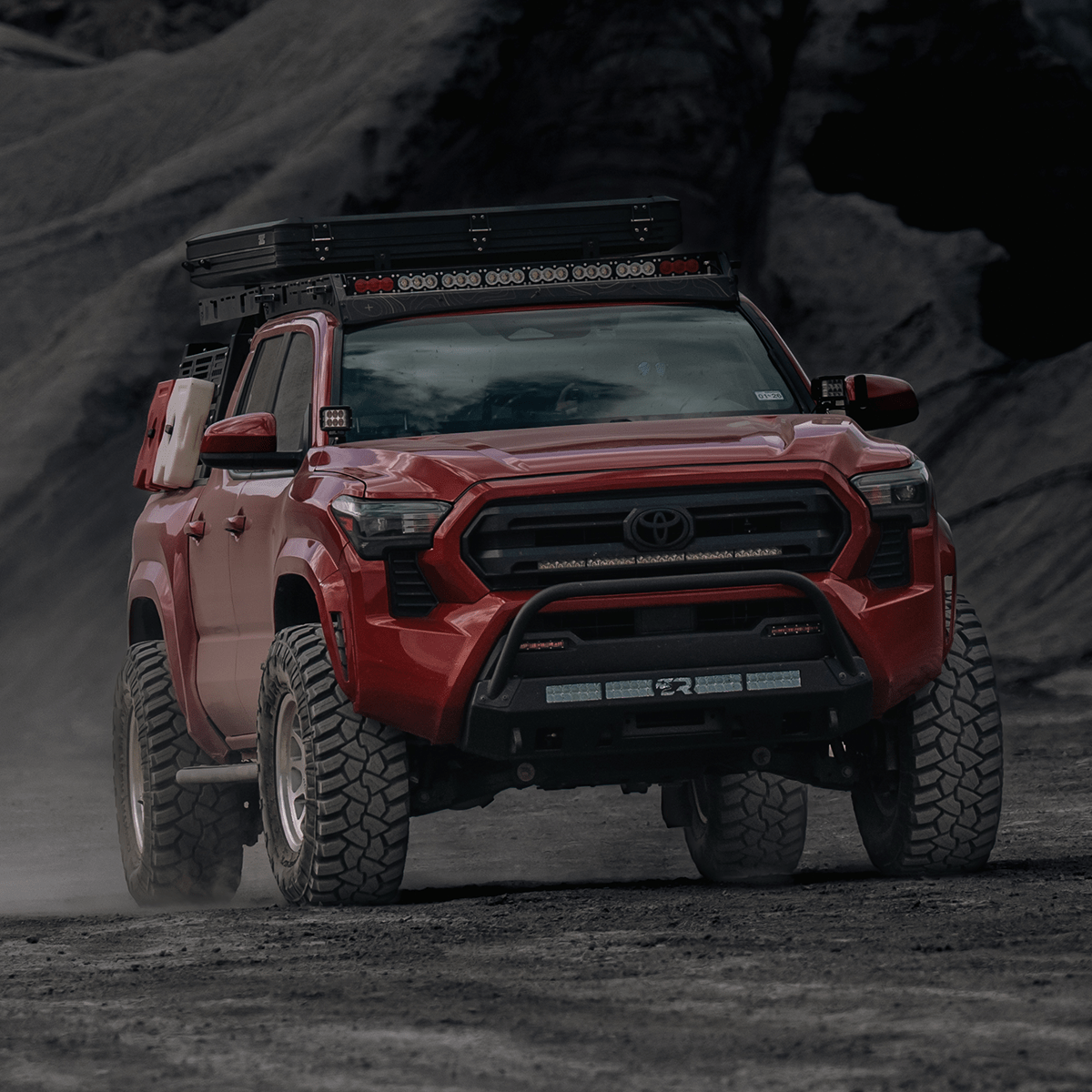 Cali Raised LED Bolt-On Bull Bar for 2024+ Toyota Tacoma Stealth Bumper