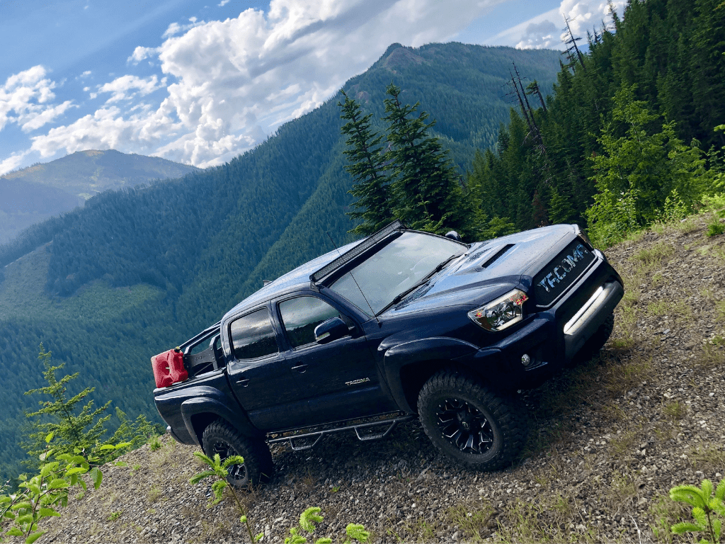 Cali Raised LED LED Light Mount Kits 32" Lower Bumper Flush LED Light Bar Brackets Kit For 2005-2015 Toyota Tacoma