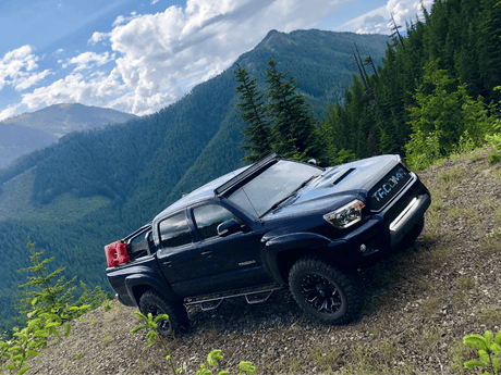 Cali Raised LED LED Light Mount Kits 32" Lower Bumper Flush LED Light Bar Brackets Kit For 2005-2015 Toyota Tacoma