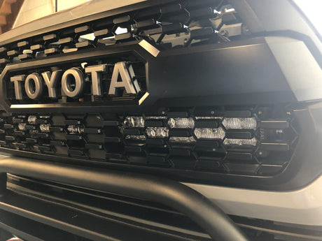 Cali Raised LED LED Light Mount Kits 32" Upper Grille LED Light Bar Brackets Kit For 2016-2023 Toyota Tacoma