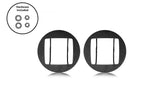 Cali Raised LED LED Light Mount Kits LED Fog Light Pod Replacements Brackets Kit For 2005-2011 Toyota Tacoma