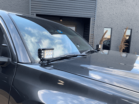 Cali Raised LED LED Light Mount Kits Low Profile Ditch Light Brackets Kit For 2016-2023 Toyota Tacoma