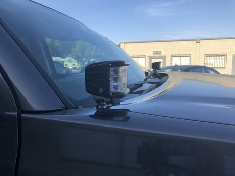 Cali Raised LED LED Light Mount Kits Low Profile Ditch Light Brackets Kit For 2016-2023 Toyota Tacoma