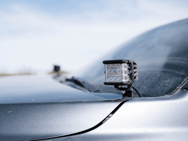 Cali Raised LED LED Light Mount Kits Low Profile Ditch Light Brackets Kit For 2016-2023 Toyota Tacoma