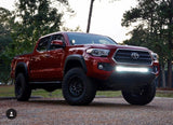 Cali Raised LED LED Light Mounts/Combos 32" Lower Bumper Hidden LED Light Bar Kit Fits 2016-2023 Toyota Tacoma