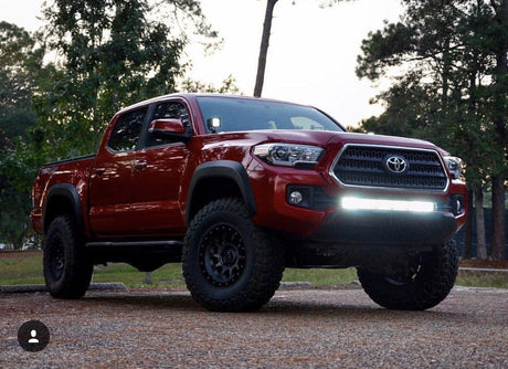 Cali Raised LED LED Light Mounts/Combos 32" Lower Bumper Hidden LED Light Bar Kit Fits 2016-2023 Toyota Tacoma