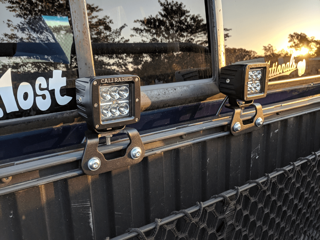 Cali Raised LED LED Light Mounts/Combos Bed Rail LED Pod Brackets Kit For Toyota Truck