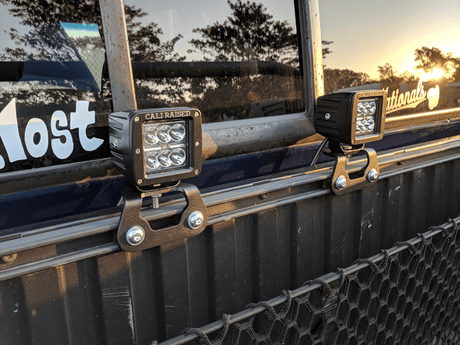 Cali Raised LED LED Light Mounts/Combos Bed Rail LED Pod Brackets Kit For Toyota Truck