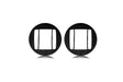 Cali Raised LED Mounting Brackets LED Fog Light Pod Replacement Mounting Brackets For 2005-2011 Toyota Tacoma