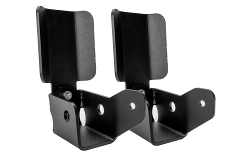 Cali Raised LED Rock Sliders/Armor Rear Shock Skid Plate For 2005-2023 Toyota Tacoma
