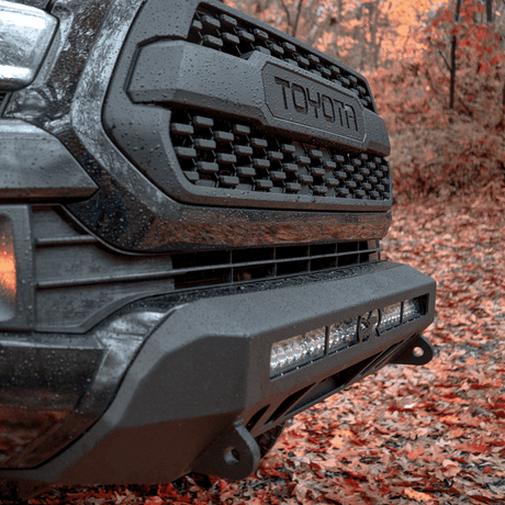 Cali Raised LED Rock Sliders/Armor Stealth Bumper For 2016-2023 Tacoma