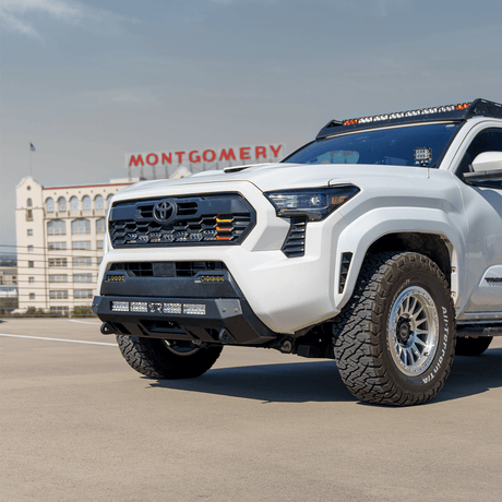 Cali Raised LED Rock Sliders/Armor Stealth Bumper For 2024+ Tacoma