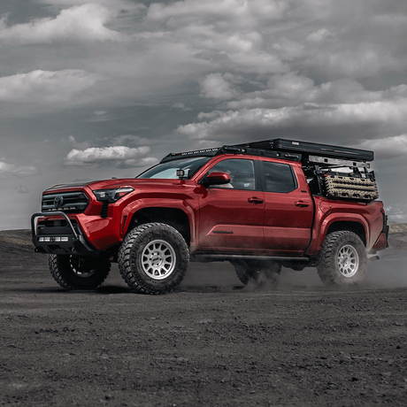 Cali Raised LED Rock Sliders/Armor Stealth Bumper For 2024+ Tacoma