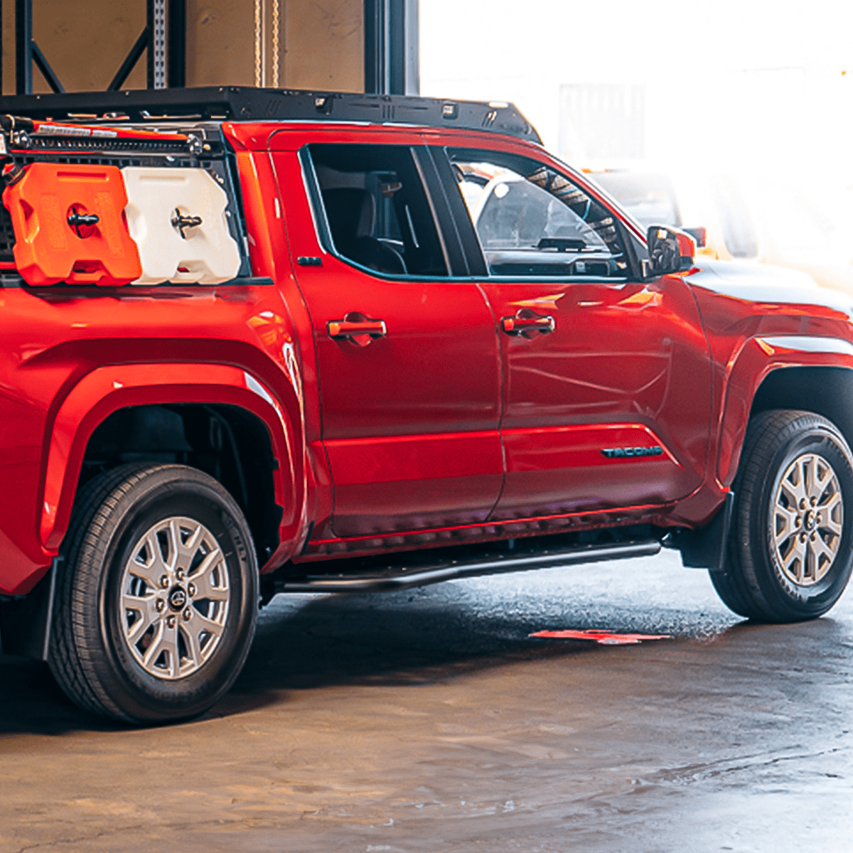 Cali Raised LED Rock Sliders/Armor Step Edition Rock Slider For 2024+ Toyota Tacoma