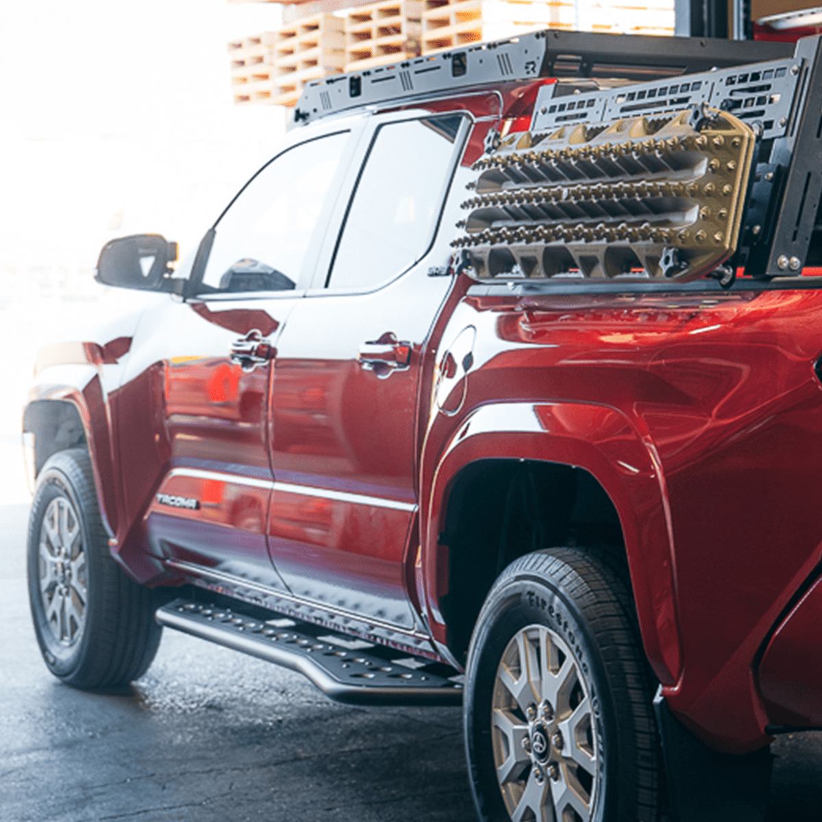 Cali Raised LED Rock Sliders/Armor Step Edition Rock Slider For 2024+ Toyota Tacoma