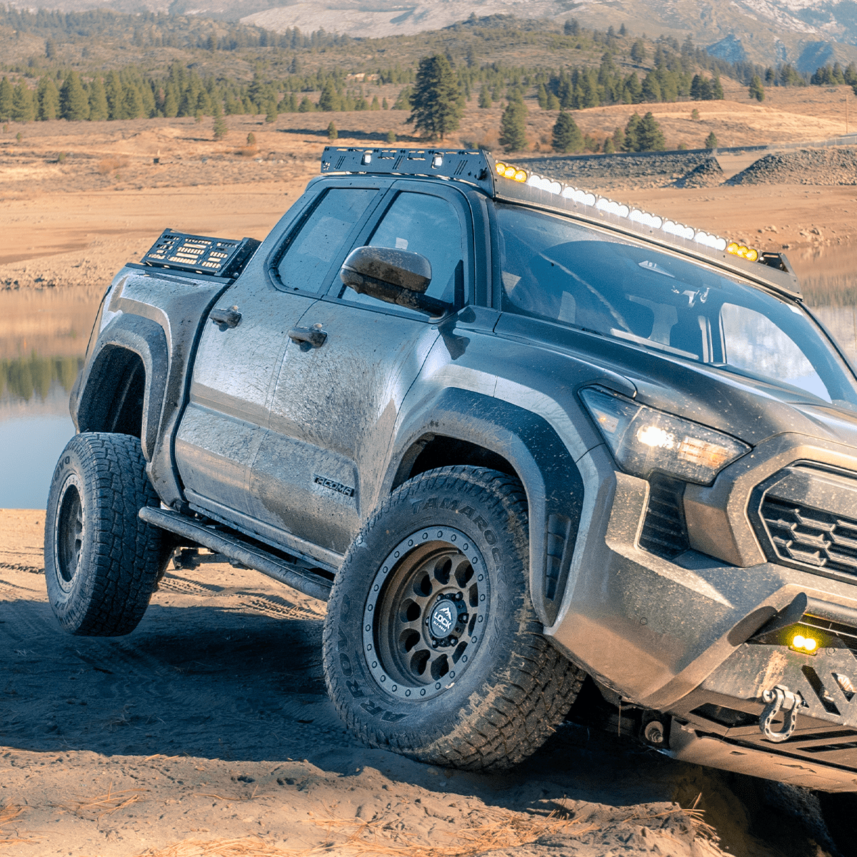 Cali Raised LED Rock Sliders/Armor Step Edition Rock Sliders For 2024+ Toyota Tacoma