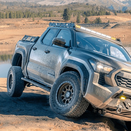 Cali Raised LED Rock Sliders/Armor Step Edition Rock Sliders For 2024+ Toyota Tacoma