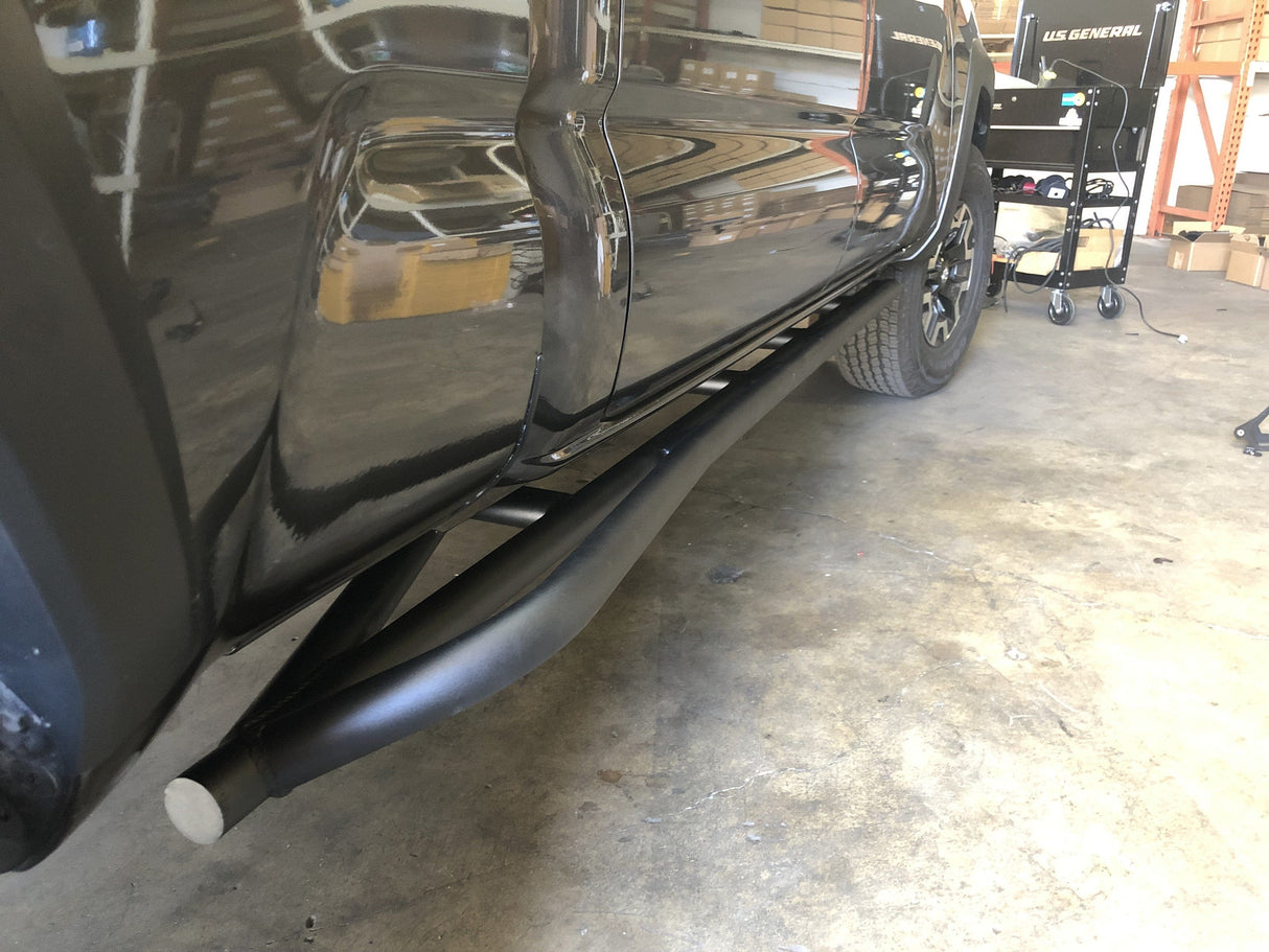 Cali Raised LED Rock Sliders/Armor Trail Edition Rock Sliders For 2005-2023 Toyota Tacoma