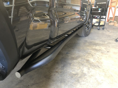 Cali Raised LED Rock Sliders/Armor Trail Edition Rock Sliders For 2005-2023 Toyota Tacoma