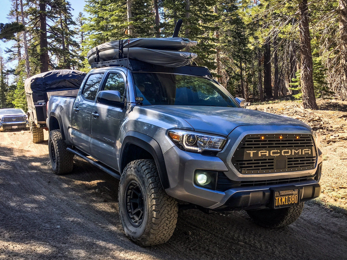 Cali Raised LED Rock Sliders/Armor Trail Edition Rock Sliders For 2005-2023 Toyota Tacoma