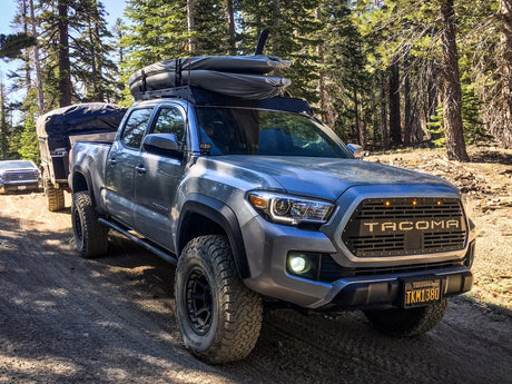 Cali Raised LED Rock Sliders/Armor Trail Edition Rock Sliders For 2005-2023 Toyota Tacoma