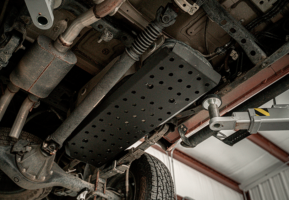 Cali Raised LED Skid Plate Fuel Tank Skid Plate For 2005-2023 Toyota Tacoma