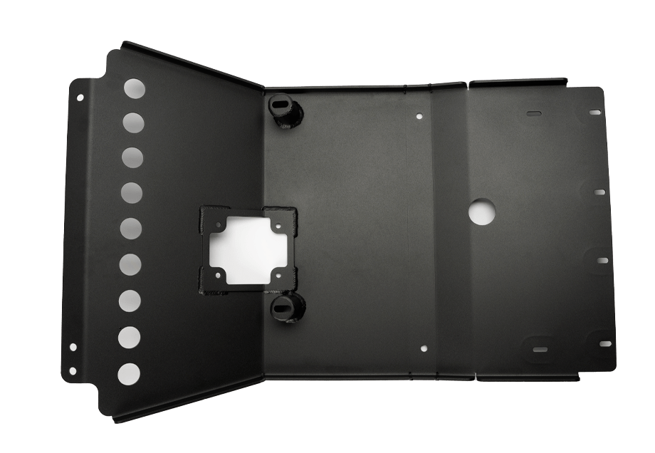 Cali Raised LED Skid Plate Steel / Powder Coat Front Skid Plate For 2005-2023 Toyota Tacoma