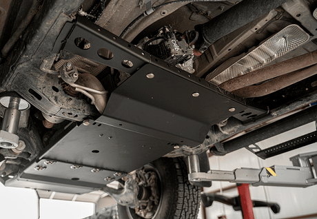 Cali Raised LED Skid Plate Transfer Case Skid Plate For 2005-2015 Toyota Tacoma