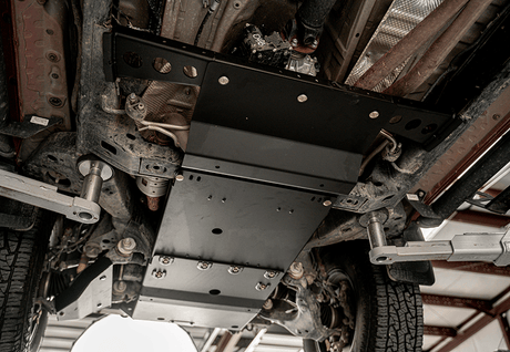Cali Raised LED Skid Plate Transfer Case Skid Plate For 2005-2015 Toyota Tacoma