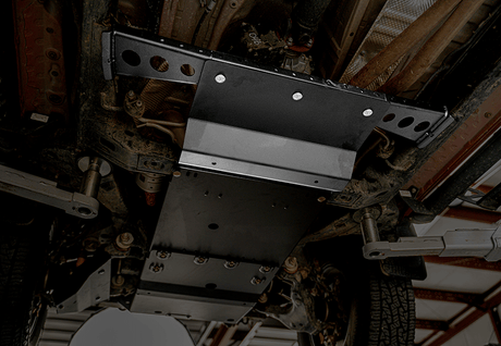 Cali Raised LED Skid Plate Transfer Case Skid Plate For 2016-2023 Toyota Tacoma
