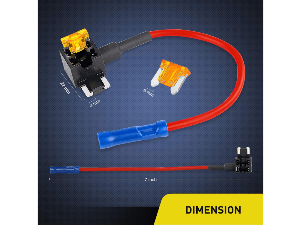 Cali Raised LED Wiring 12V Add A Fuse Kit W/5Amp Lo Profile Mini Blade Fuse