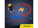 Cali Raised LED Wiring 12V Add A Fuse Kit W/5Amp Lo Profile Mini Blade Fuse