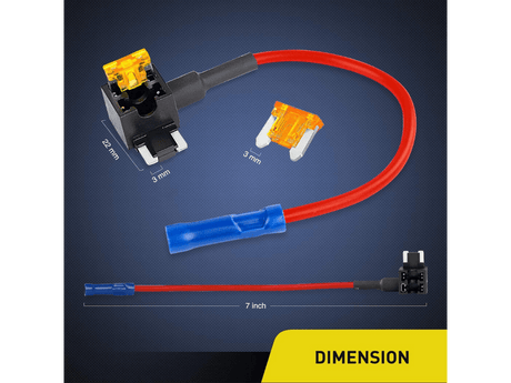 Cali Raised LED Wiring 12V Add A Fuse Kit W/5Amp Lo Profile Mini Blade Fuse