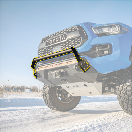CBI/Prinsu TOYOTA TACOMA COVERT BOLT-ON GRILL GUARD | 2016-2021