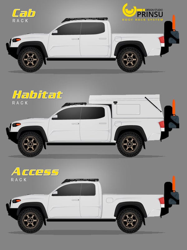 CBI/Prinsu TOYOTA TACOMA PRINSU TOP RACK | 2005-2021 | SHORT BED