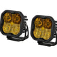 Diode Dynamics Combo / Amber Stage Series 3" SAE Yellow Pro LED Pod (Pair)