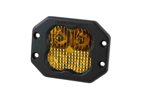 Diode Dynamics Combo / Amber Stage Series 3" SAE Yellow Sport Flush Mount LED Pod (One)