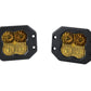 Diode Dynamics Combo / Amber Stage Series 3" SAE Yellow Sport Flush Mount LED Pod (Pair)