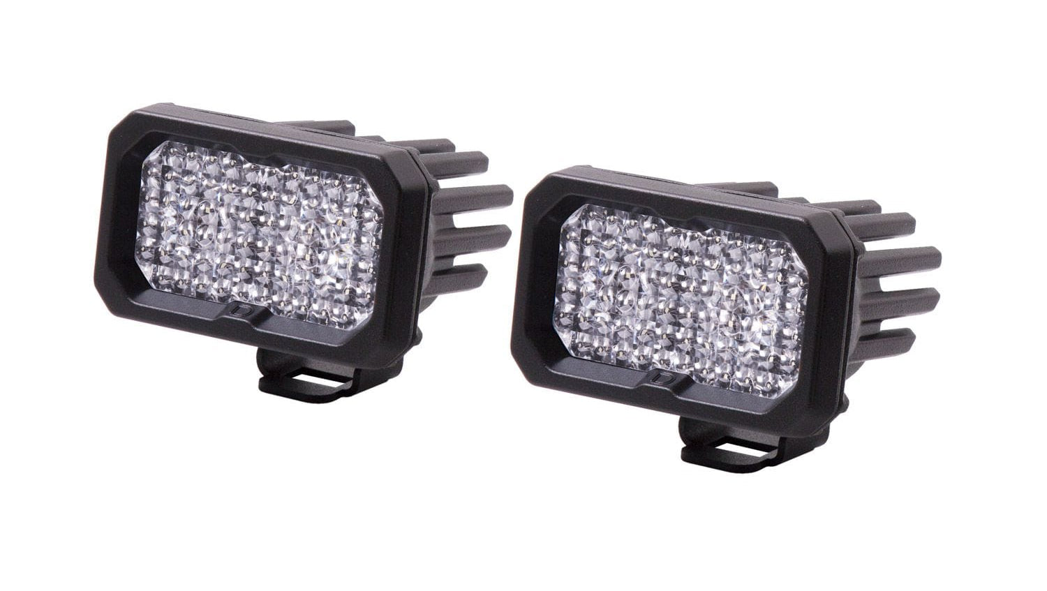 Diode Dynamics Combo / Cool White (6000K) Stage Series 2" SAE/DOT White Sport Standard LED Pod (Pair)