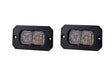 Diode Dynamics Combo / Cool White (6000K) Stage Series 2" SAE White Sport Flush Mount LED Pod (Pair)