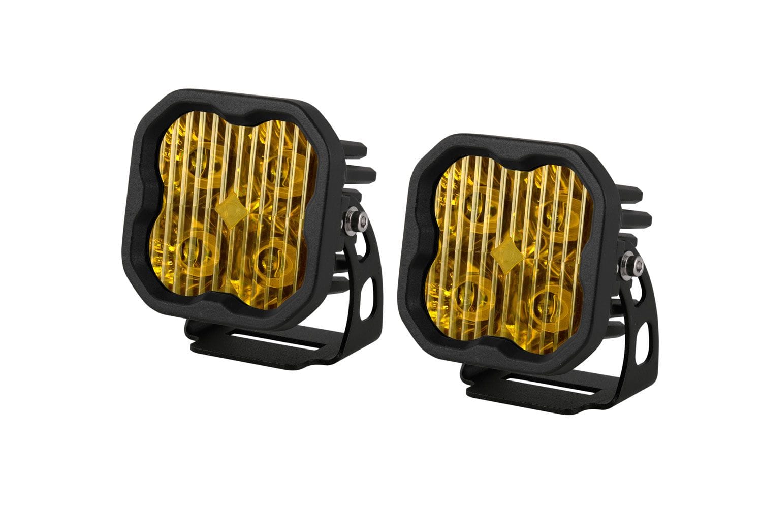 Diode Dynamics Driving / Amber Stage Series 3" SAE Yellow Pro LED Pod (Pair)