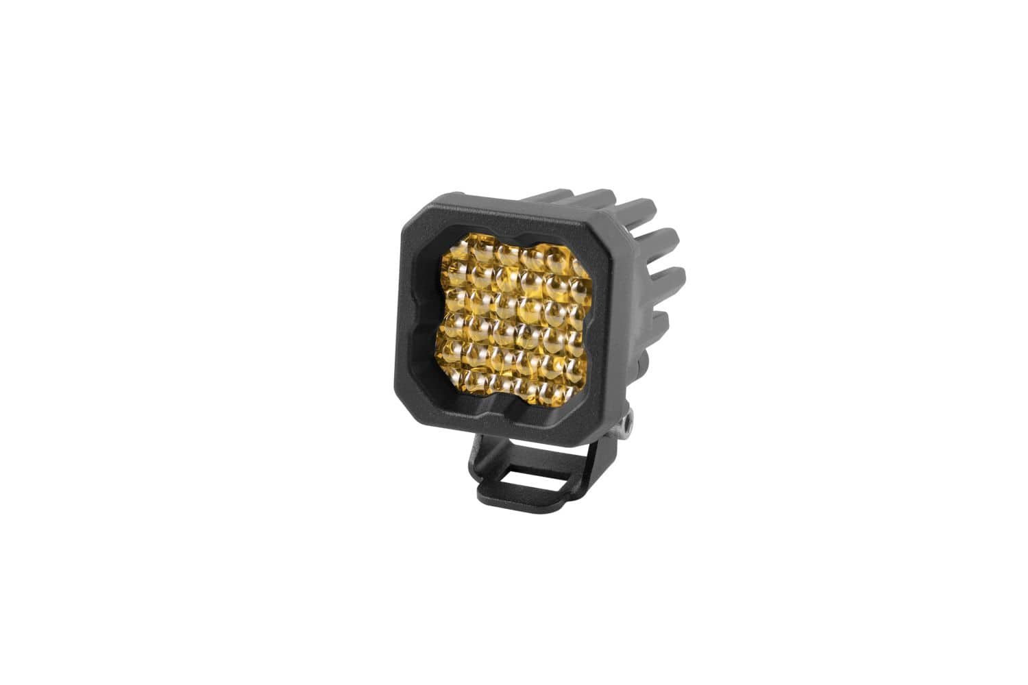 Diode Dynamics Flood / Amber Stage Series C1 Yellow Sport Standard LED Pod (One)